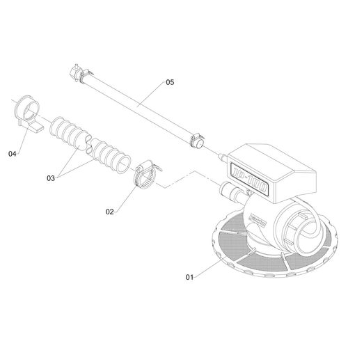 EJETOR P/100L/M MANG  5M CN/CL/CR 107136 (CONJUNTO COMPLETO)