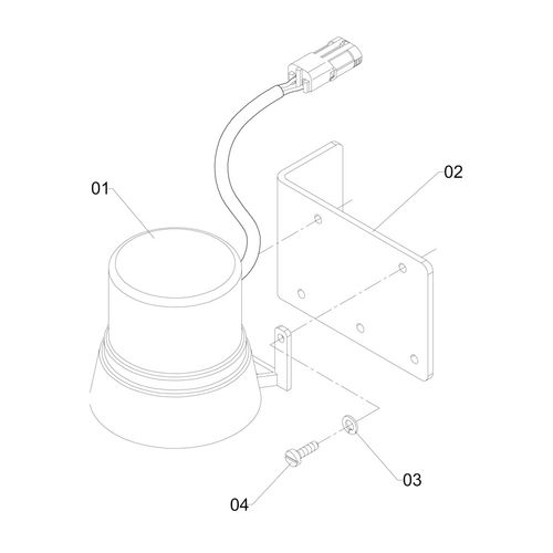 Montagem do alarme sonoro de ré 672790 (CONJUNTO COMPLETO) Montagem do alarme sonoro de ré 672790 (CONJUNTO COMPLETO)