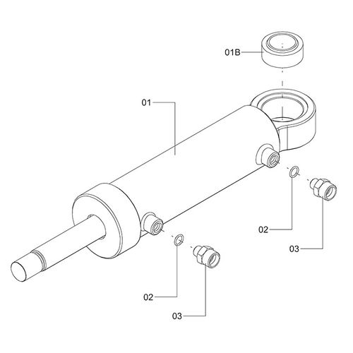 CILINDRO DA DIREÇÃO C/ CONEXÕES - 1218341 - VERSÃO - SAP-2014/10-  -0