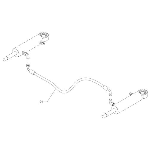 MANG HIDR SAE J517 100R17 -8 2550 C/TERM 1224107 (CONJUNTO COMPLETO)
