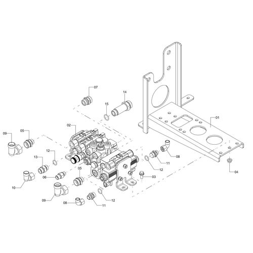 Comando hidráulico principal - montagem - 1240911 - VERSÃO - 2020/9-  -0