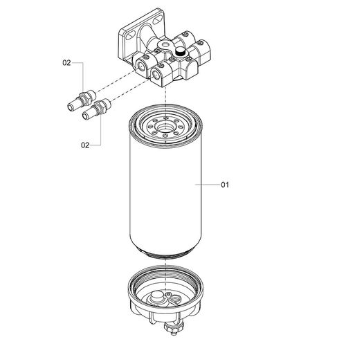 FILTRO DE COMBUSTÍVEL PARKER 1241267 (CONJUNTO COMPLETO) FILTRO DE COMBUSTÍVEL PARKER 1241267 (CONJUNTO COMPLETO)