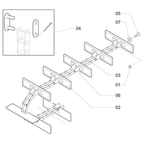 ESTEIRA COMPLETA - GRANEL - 4 X 4 589317 (CONJUNTO COMPLETO) ESTEIRA COMPLETA - GRANEL - 4 X 4 589317 (CONJUNTO COMPLETO)