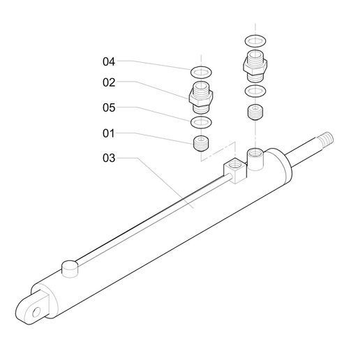 MONTAGEM HIDRÁULICA CILINDRO ABERTURA 848829 (CONJUNTO COMPLETO) MONTAGEM HIDRÁULICA CILINDRO ABERTURA 848829 (CONJUNTO COMPLETO)