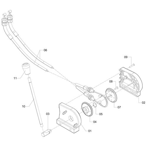 CAIXA DE ACIONAMENTO POR CABO - TRATOR 3269 (CONJUNTO COMPLETO) CAIXA DE ACIONAMENTO POR CABO - TRATOR 3269 (CONJUNTO COMPLETO)