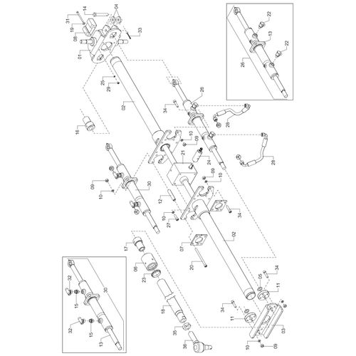 CONJUNTO DE DIREÇÃO 9703 (CONJUNTO COMPLETO) CONJUNTO DE DIREÇÃO 9703 (CONJUNTO COMPLETO)