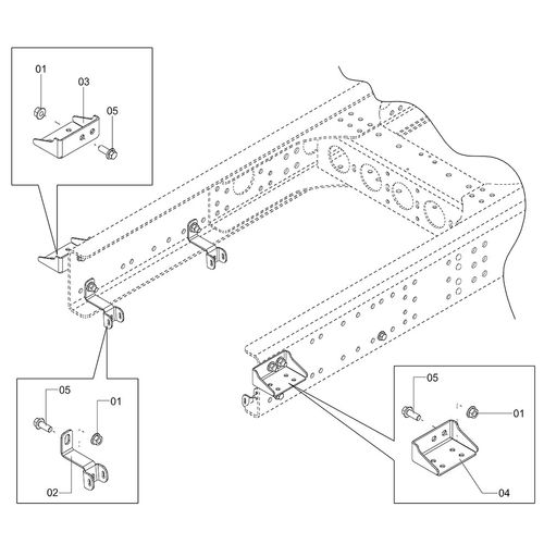 Conjunto de fixação da carenagem - 1257138 - VERSÃO - 2019/2-  -0