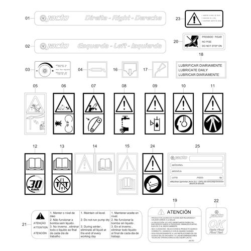 Layout de adesivos p/ Falcon AM-14/1400 - 5941 - VERSÃO - SAP-2012/1- -0 LAY OUT DOS ADESIVO P/ Layout de adesivos p/ Falcon AM-14/1400 - 5941 - VERSÃO - SAP-2012/1- -0 LAY OUT DOS ADESIVO P/