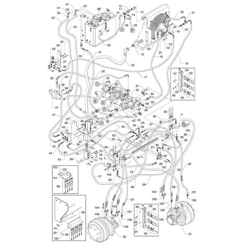 CIRCUITO HIDRAULICO DA TRANSMISSAO - 10496 - VERSÃO - 0-0/0-B -6