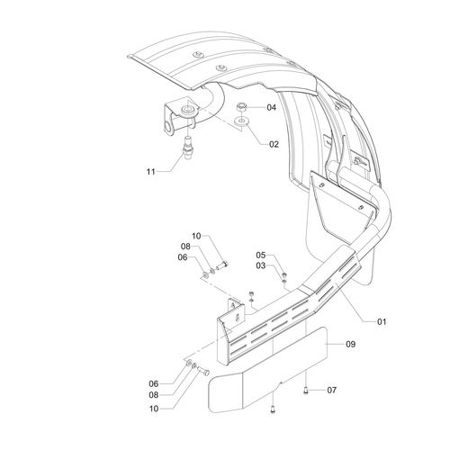 PARA-LAMA DIANTEIRO DIREITO COMPLETO 11121 (CONJUNTO COMPLETO)