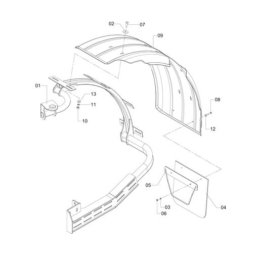 PÁRA-LAMA DIANTEIRO DIREITO COM SUPORTE - 11105 - VERSÃO - 2014/3-  -0
