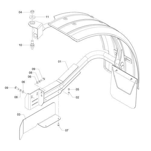 PÁRA-LAMA DIANTEIRO ESQUERDO COMPLETO - 11196 - VERSÃO - 2014/3-  -0