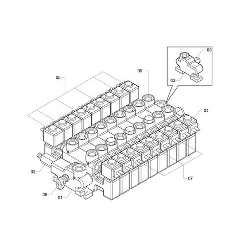 COMANDO HIDRAULICO ELETRIFICADO 15783 (CONJUNTO COMPLETO) COMANDO HIDRAULICO ELETRIFICADO 15783 (CONJUNTO COMPLETO)