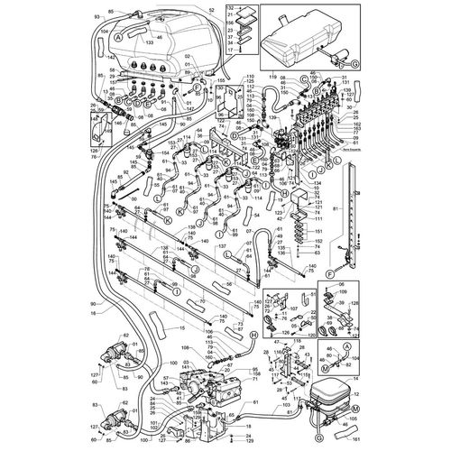 CIRCUITO DEFENSIVO 2500 - ESPAÇ. 500MM - 15826 (CONJUNTO COMPLETO)