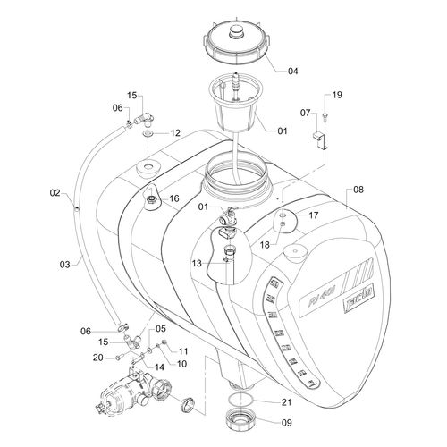 Reserv def p/ 400l PJ-402 - 16187 - VERSÃO - SAP-2014/7-  -0