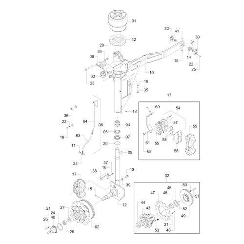 PERNA DIANTEIRA COMPLETA - DIREITA - 19660 - VERSÃO - SAP-2008/10-  -0