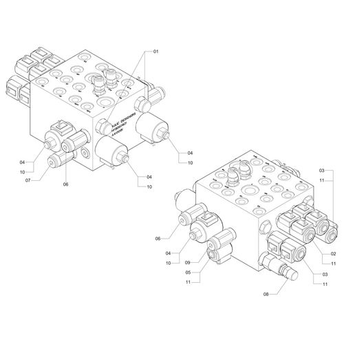 BLOCO DE COMANDO - ALUM.- 