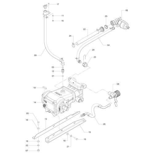 Conj. bomba JP 75NI CN-M12 3656 (CONJUNTO COMPLETO) Conj. bomba JP 75NI CN-M12 3656 (CONJUNTO COMPLETO)