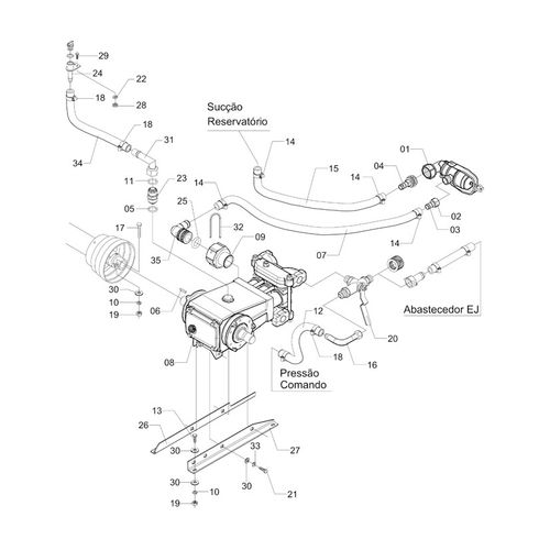 Conj. bomba JP100NI CN-M12 - 3979 - VERSÃO - 0-0/0-  -0