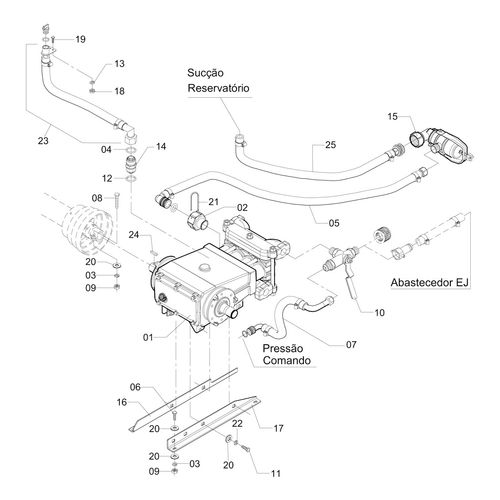 Conj. bomba JP100NI CN-M12 - 3979 - VERSÃO - SAP-2010/7-  -0