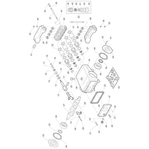 Conj bomba JP100NI CN/CN800 22723 (CONJUNTO COMPLETO)