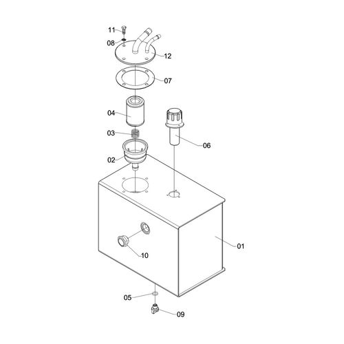 RESERVATORIO P/OLEO HIDRAULICO - 11 LITR 28514 (CONJUNTO COMPLETO) RESERVATORIO P/OLEO HIDRAULICO - 11 LITR 28514 (CONJUNTO COMPLETO)