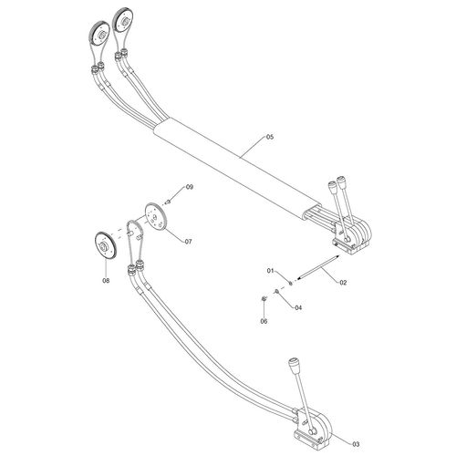 CAIXA DE ACIONAMENTO POR CABO-TRATOR 36128 (CONJUNTO COMPLETO) CAIXA DE ACIONAMENTO POR CABO-TRATOR 36128 (CONJUNTO COMPLETO)