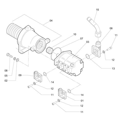 BOMBA DUPLA COMPLETA  FALCON VO 41516 (CONJUNTO COMPLETO)