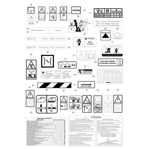 Adesivos - UNIPORT PLUS 42713 (CONJUNTO COMPLETO)