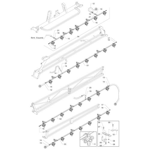 CONJUNTO ( RAMAL 350 - QUADRIJET ) 44388 (CONJUNTO COMPLETO)