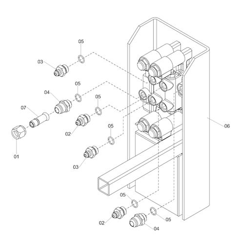 COMANDO HIDRAULICO ELETRICO C/ NIPLE 45970 (CONJUNTO COMPLETO) COMANDO HIDRAULICO ELETRICO C/ NIPLE 45970 (CONJUNTO COMPLETO)