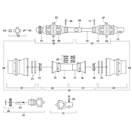 CARDAN HOMOC 760 1R4 BOND Z=6X0 35 - 47142 - VERSÃO - 0-0/0-  -0