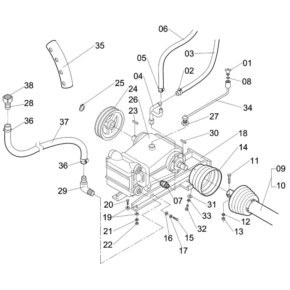 CONJUNTO ( BOMBA JP-100J + CARDAN + POLI 48728 (CONJUNTO COMPLETO) - Jacto  Mobile