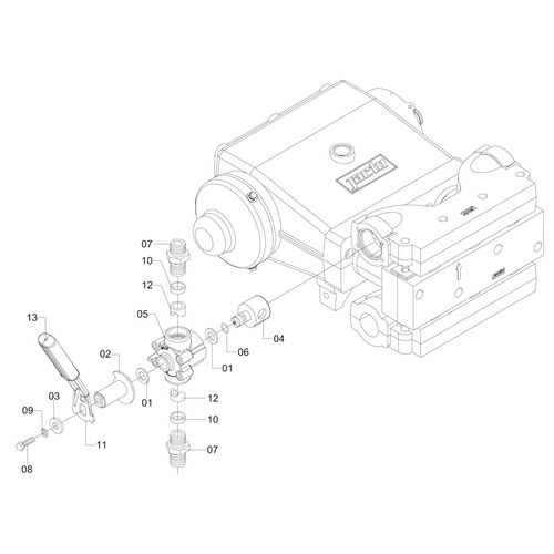 VALVULA DIRECIONAL PARA BOMBA 150 48867 (CONJUNTO COMPLETO)