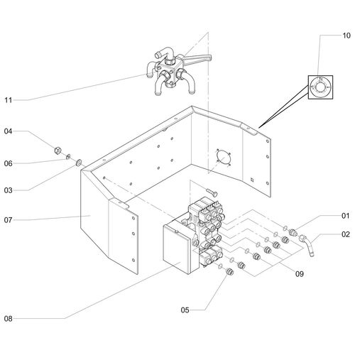 CONJUNTO COMANDO HIDRAULICO ELETRICO C/N 70150 (CONJUNTO COMPLETO) CONJUNTO COMANDO HIDRAULICO ELETRICO C/N 70150 (CONJUNTO COMPLETO)