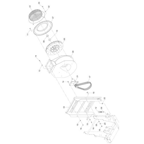 CONJ QUADRO MOVEL + VENTILADOR J1000 81686 (CONJUNTO COMPLETO)