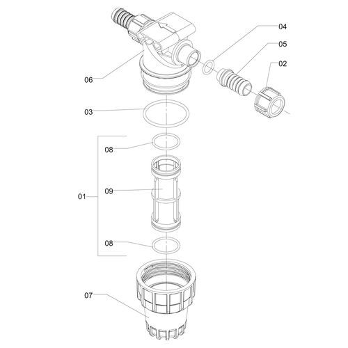 FILTRO DE LINHA MALHA 80 - BICO 3/4 81679 (CONJUNTO COMPLETO) FILTRO DE LINHA MALHA 80 - BICO 3/4 81679 (CONJUNTO COMPLETO)