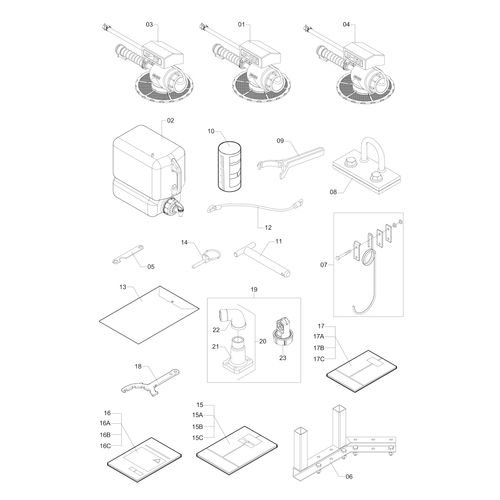 CORAL AM-14 - CX  ACESSÓRIOS 82502 (CONJUNTO COMPLETO)