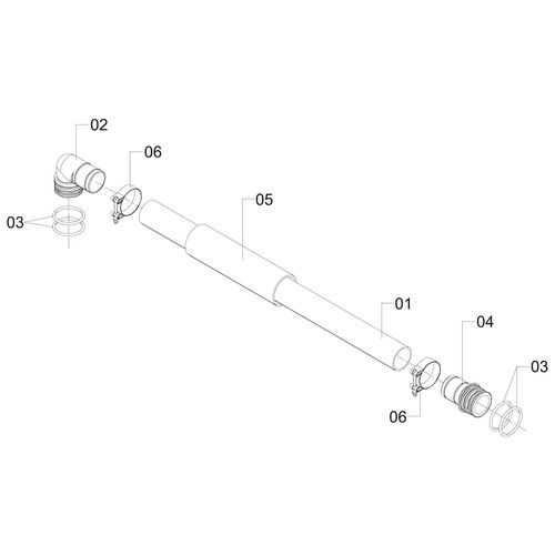 MANGUEIRA DO FILTRO AO BOJO 87766 (CONJUNTO COMPLETO)