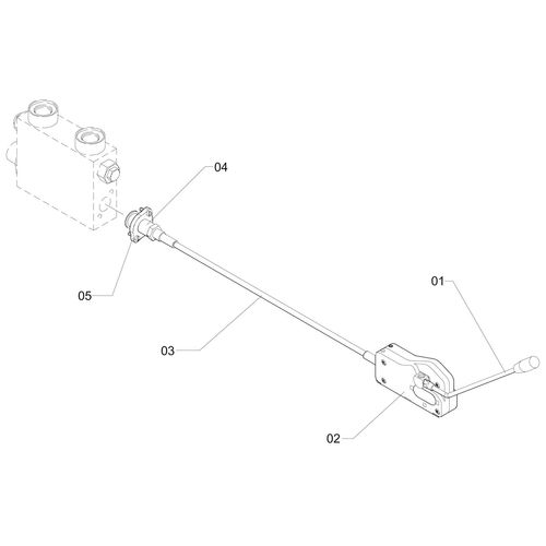 Conj.acionamento comando hid.5,0m 90431 (CONJUNTO COMPLETO) Conj.acionamento comando hid.5,0m 90431 (CONJUNTO COMPLETO)