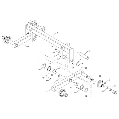 EIXO TANDEM NR. 9 92510 (CONJUNTO COMPLETO) EIXO TANDEM NR. 9 92510 (CONJUNTO COMPLETO)
