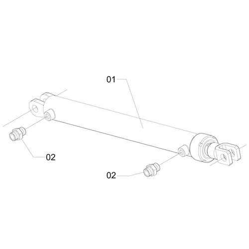 CILINDRO DE HIDRAULICO DA BARRA DE 24 MT 96353 (CONJUNTO COMPLETO) CILINDRO DE HIDRAULICO DA BARRA DE 24 MT 96353 (CONJUNTO COMPLETO)