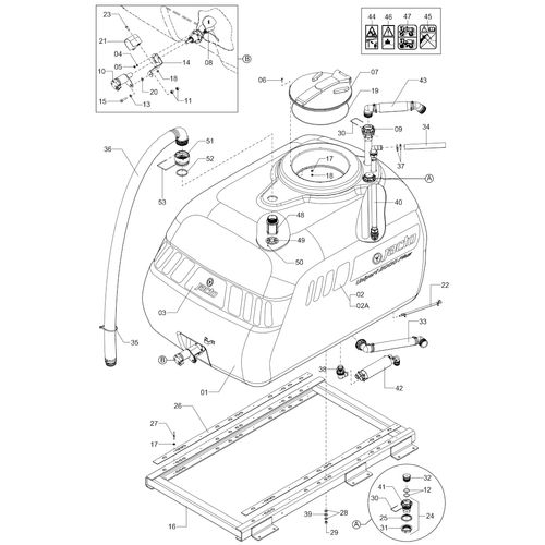 RESERVATÓRIO DEF. UP-2000 PLUS 100750 (CONJUNTO COMPLETO)