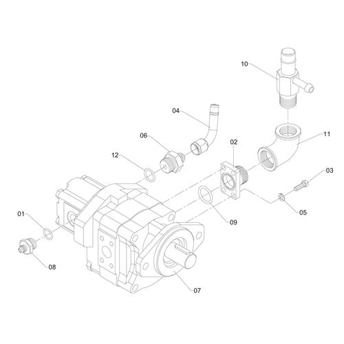 BOMBA HIDRAULICA DUPLA COMPLETA 118371 (CONJUNTO COMPLETO) BOMBA HIDRAULICA DUPLA COMPLETA 118371 (CONJUNTO COMPLETO)