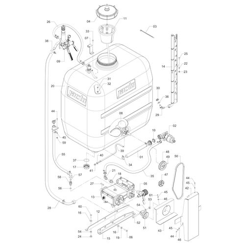 Crc. Def. JP 100 c/ mexedor mecânico 129279 (CONJUNTO COMPLETO) Crc. Def. JP 100 c/ mexedor mecânico 129279 (CONJUNTO COMPLETO)