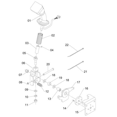 MECANISMO DO JOYSTICK 26046 (CONJUNTO COMPLETO)