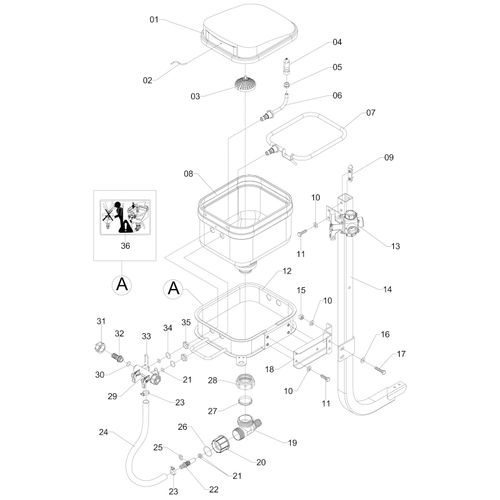 Incorporador defensivo c/ suporte s/ AFL 29454 (CONJUNTO COMPLETO) Incorporador defensivo c/ suporte s/ AFL 29454 (CONJUNTO COMPLETO)