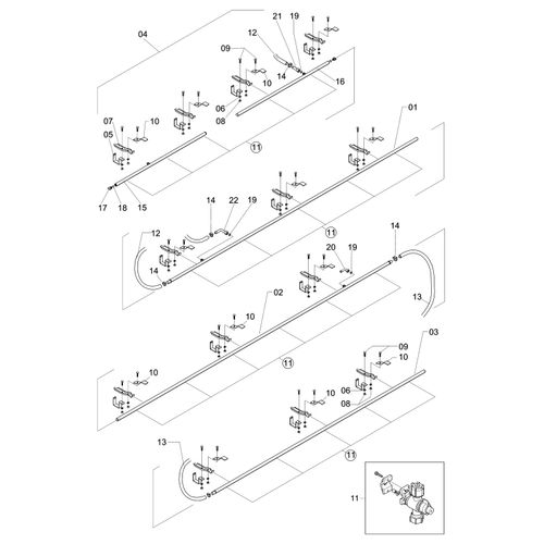CONJUNTO ( RAMAL 500 - BIJET ) 44370 (CONJUNTO COMPLETO) CONJUNTO ( RAMAL 500 - BIJET ) 44370 (CONJUNTO COMPLETO)