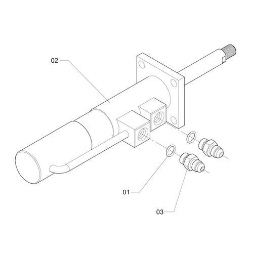 CILINDRO HIDRAULICO 32 X 100 C/ NIPLE 45889 (CONJUNTO COMPLETO) CILINDRO HIDRAULICO 32 X 100 C/ NIPLE 45889 (CONJUNTO COMPLETO)