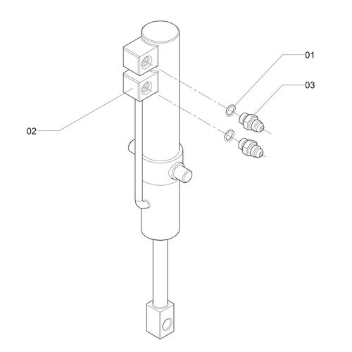 CILINDRO HIDRAULICO =160 C/ NIPLE 45897 (CONJUNTO COMPLETO) CILINDRO HIDRAULICO =160 C/ NIPLE 45897 (CONJUNTO COMPLETO)